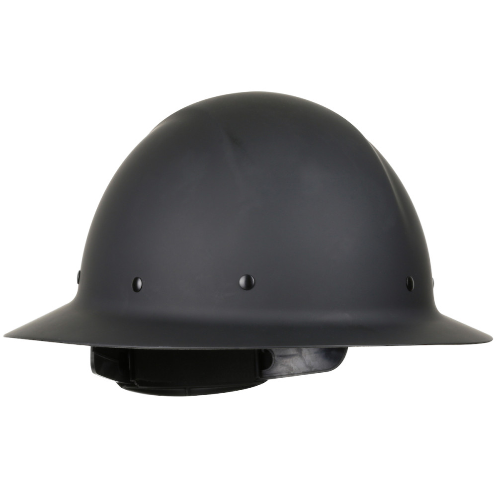Protective Industrial Products Dynamic Wolfjaw Hard Hat Matte Black Full Brim Smooth Dome - Ascmtools