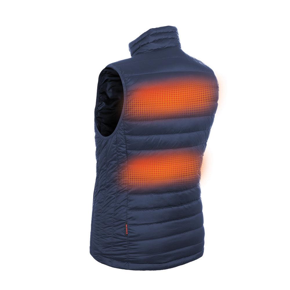 Mobile Warming Summit Heated Vest 12 Volt Mens Navy Small - Ascmtools