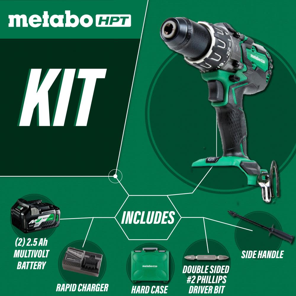Metabo HPT 36V MV Hammer Drill Kit - Ascmtools