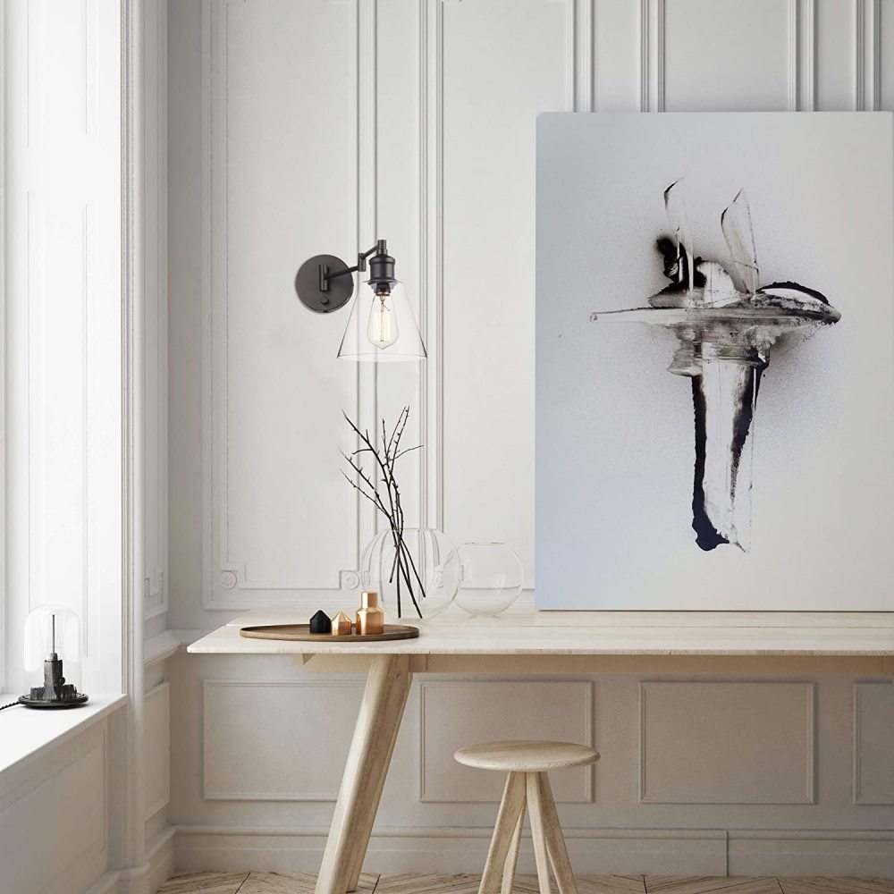 Globe Electric Leclair Vintage Wall Sconce Bronze 60W E26 1 Light - Ascmtools