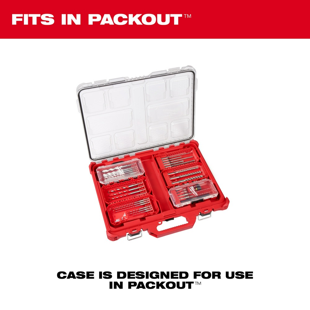 Milwaukee SDS Plus MX4 4 Cutter Drill Bit Kit 8pc - Ascmtools
