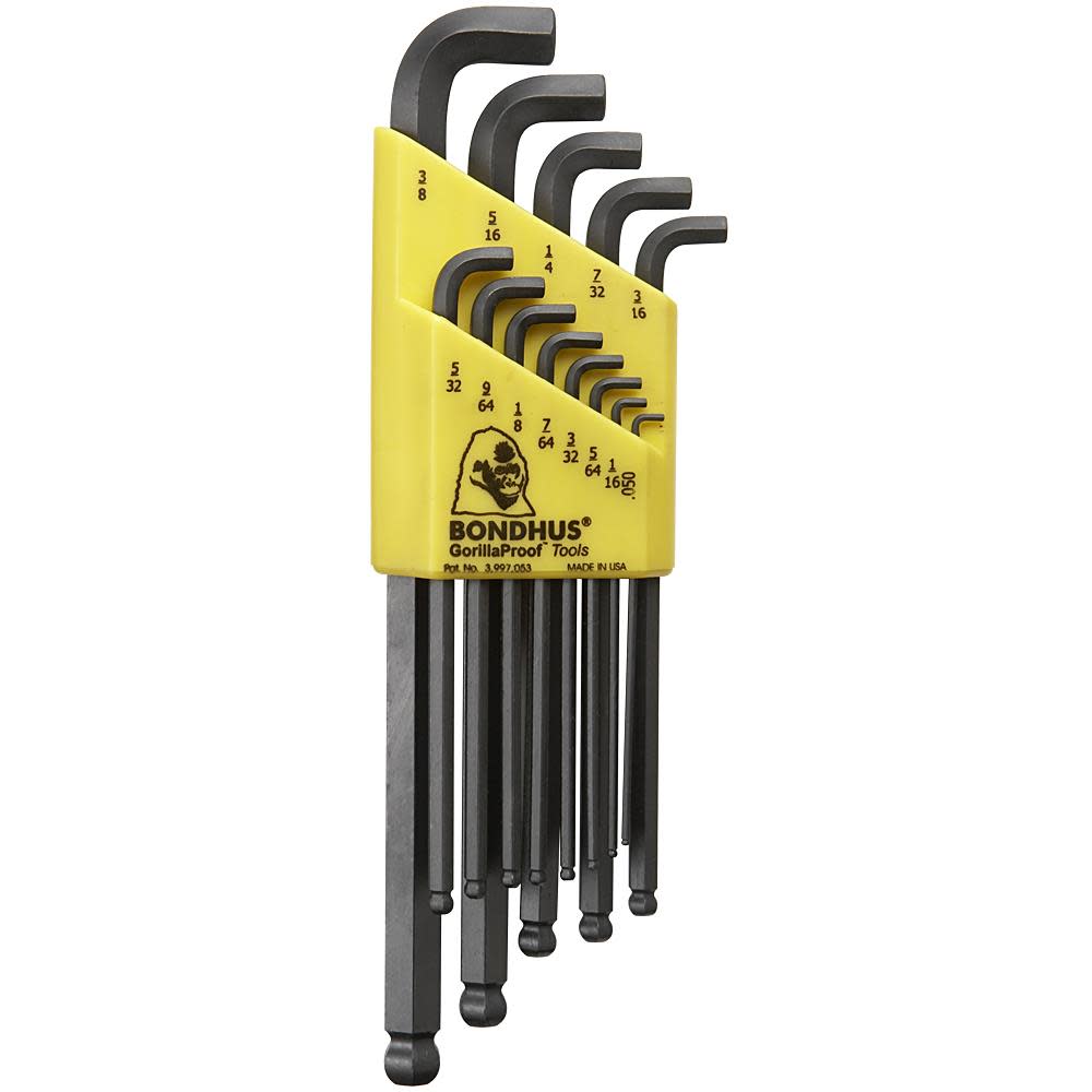 Bondhus Set 13 Stubby Balldriver L-wrenches - Ascmtools