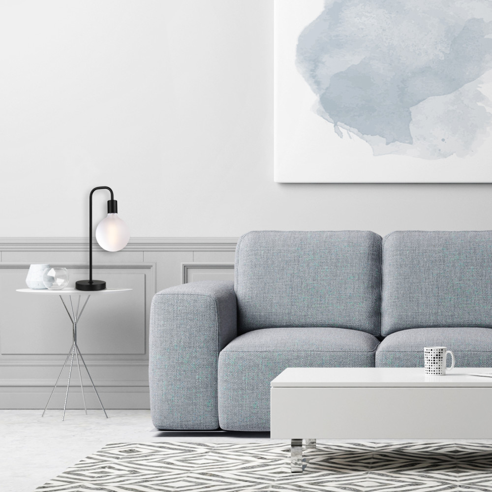 Globe Electric Holden Scandinavian Table Lamp 18″ Satin Black - Ascmtools