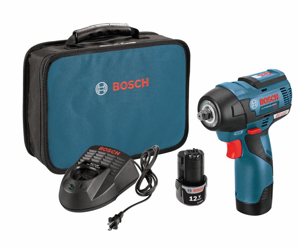 Bosch 12V MAX EC Brushless 3/8 In. Impact Wrench Kit - Ascmtools