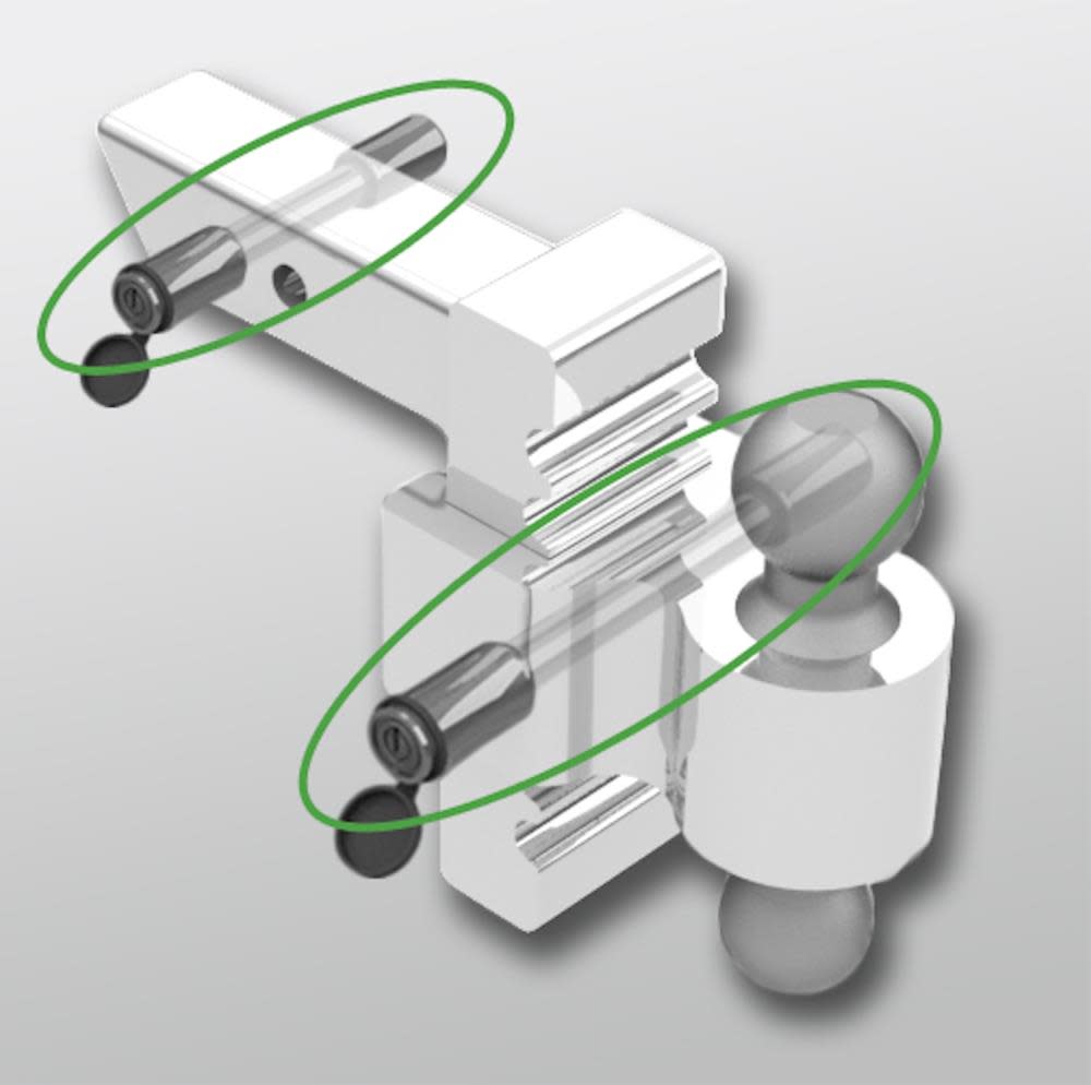 Andersen Hitches Rapid Hitch Only Locking Pin Set Stainless Steel - Ascmtools