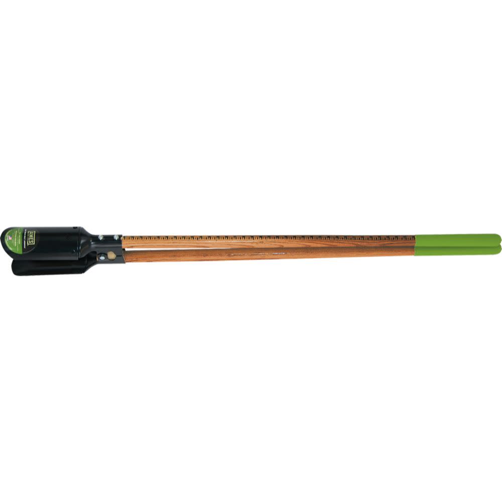 Ames 58.75 in. Post Hole Digger with Ruler and Wood Handle - Ascmtools