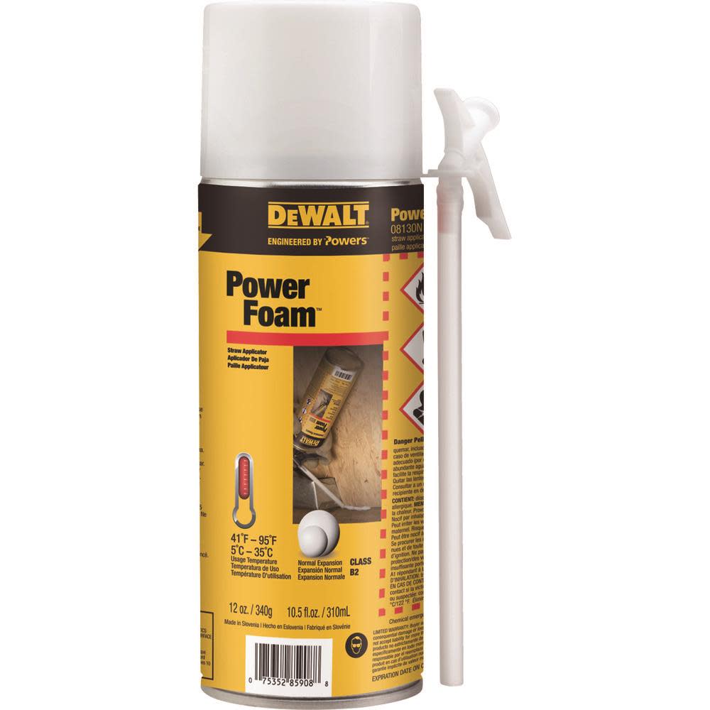 DEWALT Expansion Foams POWERFOAM 12OZ. (310ML) - Ascmtools