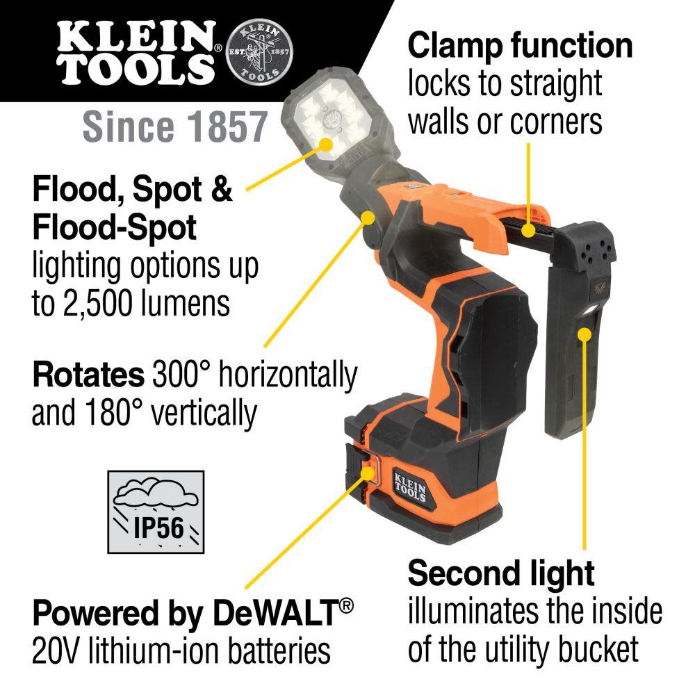 Klein Tools Utility Bucket Light Bare Tool - Ascmtools