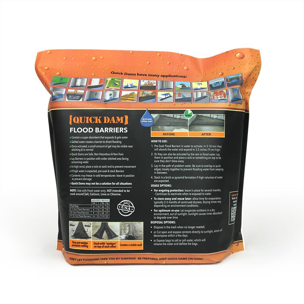 Quick Dam Flood Barrier 17ft 1/Pk - Ascmtools