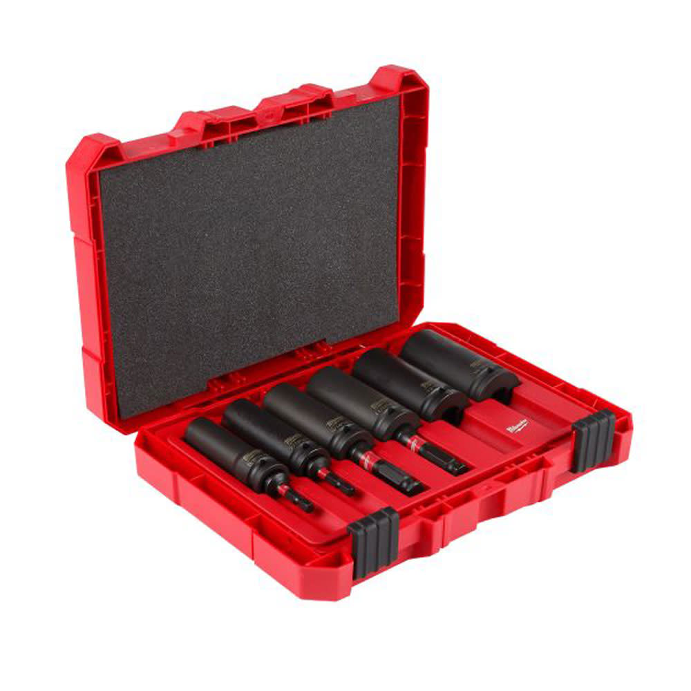 Milwaukee Shockwave Lineman’s 10PC 2-IN-1 12PT Socket Set - Ascmtools