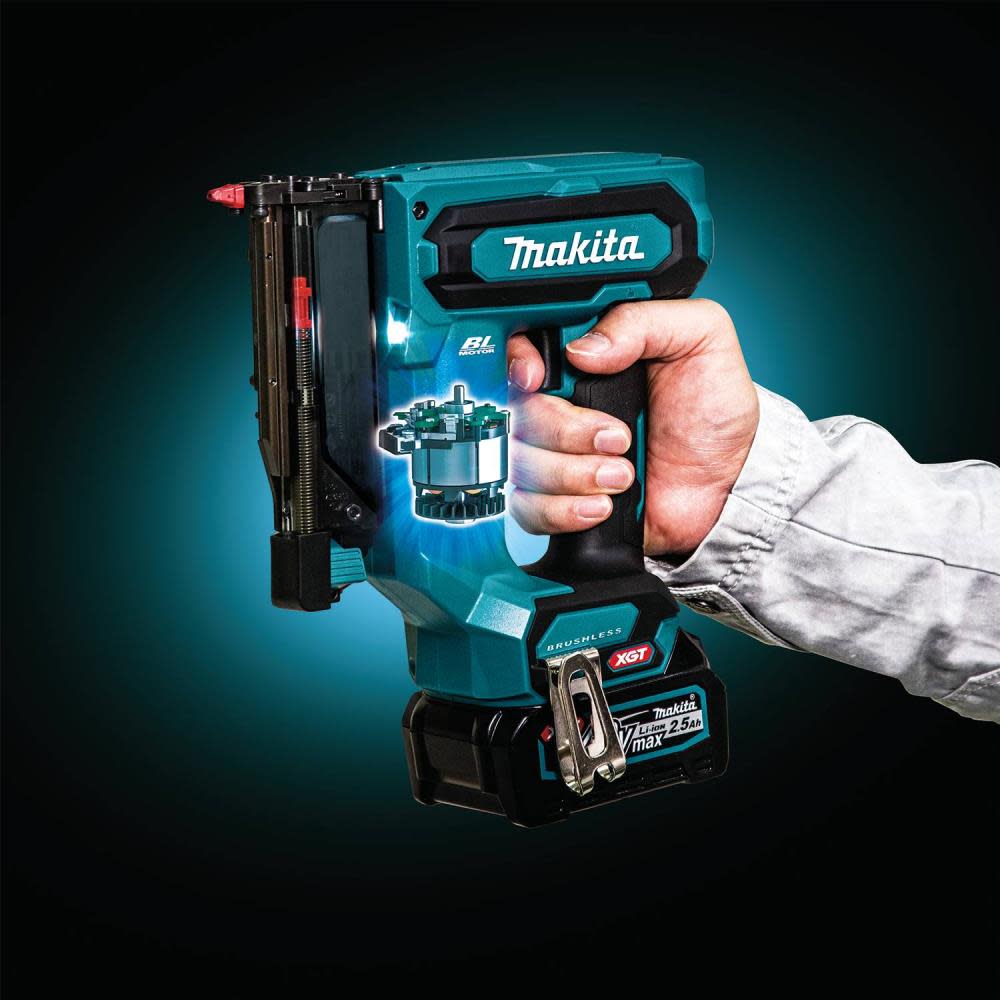 Makita 40V max XGT Pin Nailer Kit Brushless Cordless 23 Gauge 2.5Ah - Ascmtools