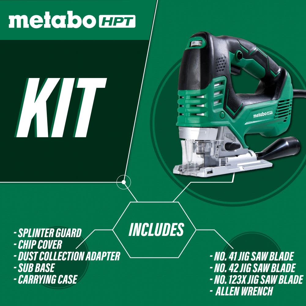 Metabo HPT Variable Speed Jig Saw | CJ160V - Ascmtools