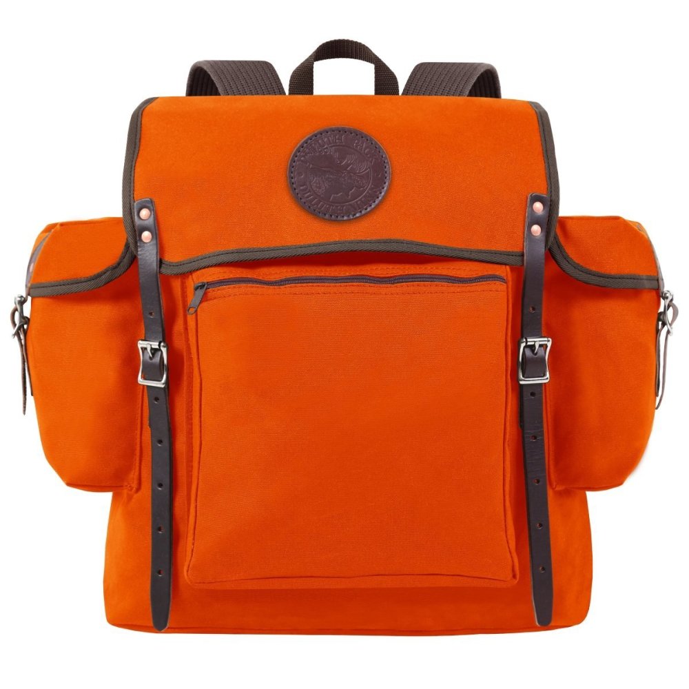 Duluth Pack 32 Liter Capacity Orange Canvas Rambler Backpack - Ascmtools