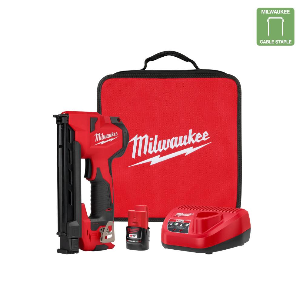 Milwaukee M12 Cable Stapler Kit - Ascmtools