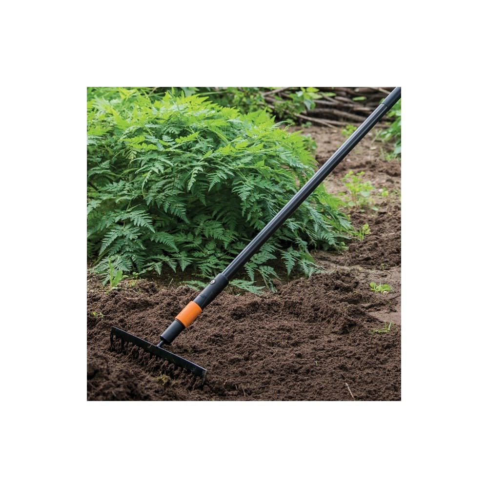 Fiskars QuikFit 14 Tine Replacement Garden Rake Head - Ascmtools
