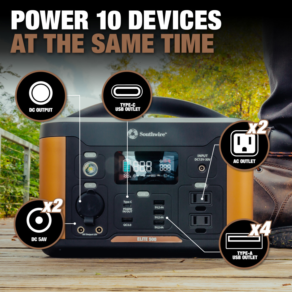 Southwire Elite 500 Series Portable Power Station - Ascmtools
