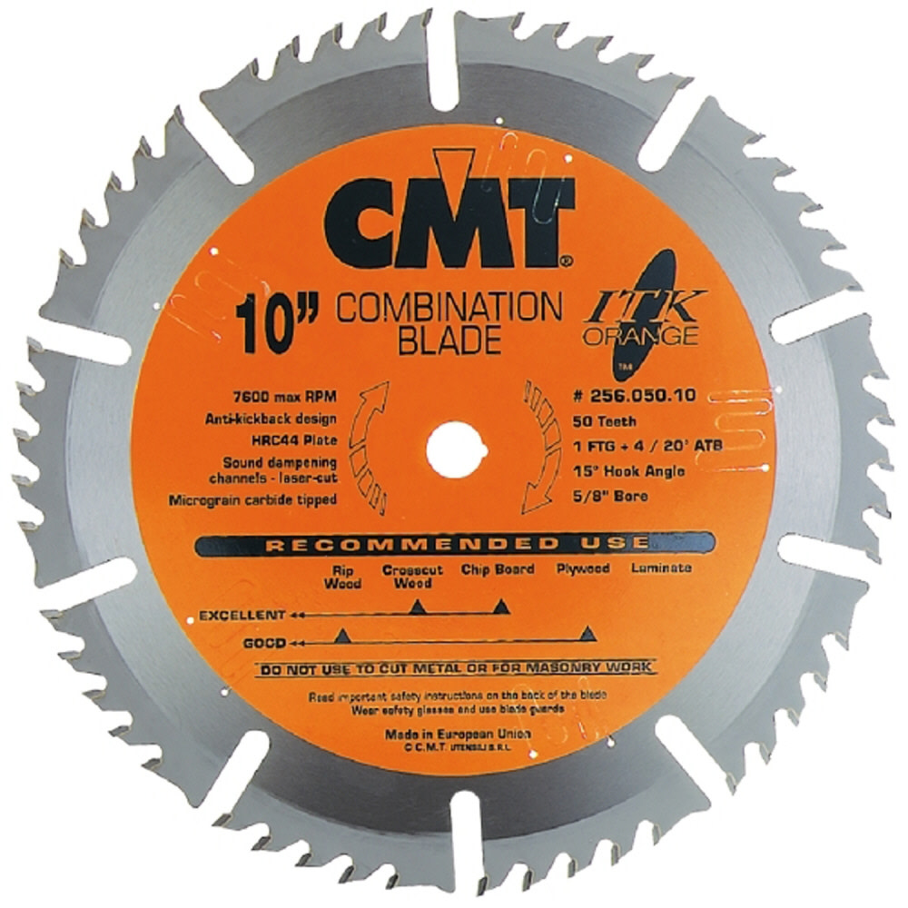 CMT 10 In x 50 x 5/8 In ITK Combination Blade - Ascmtools