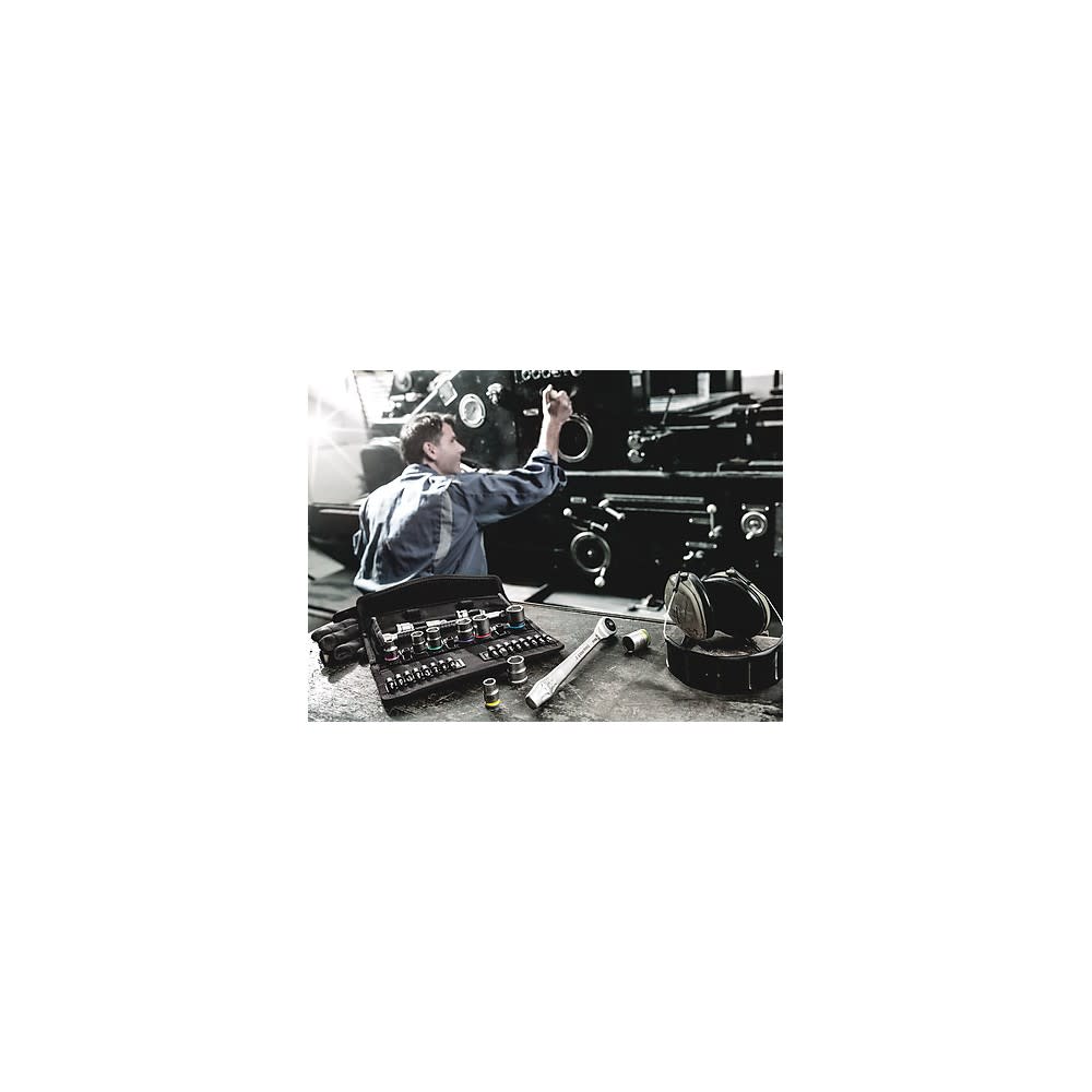 Wera Tools 29pc 3/8″ Drive 8100 SB 7 Zyklop Metal Ratchet Set - Ascmtools