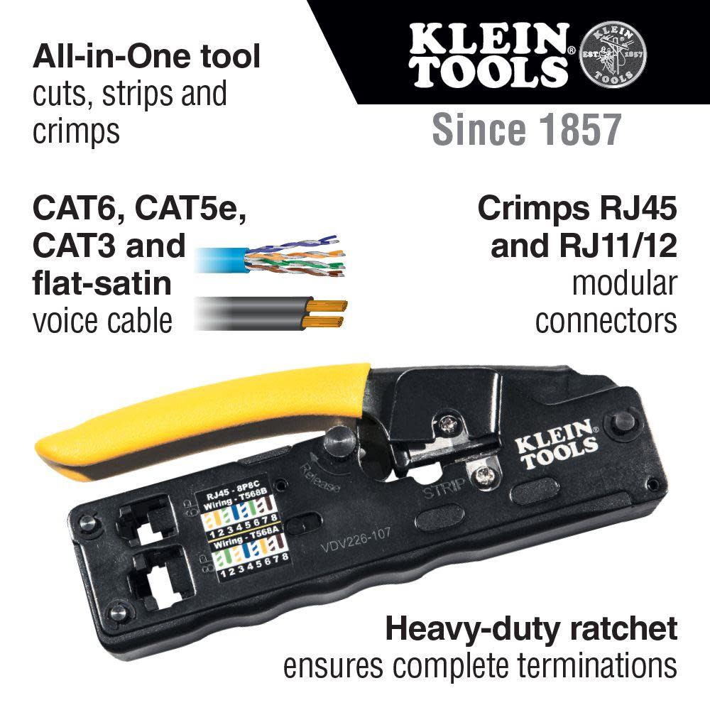 Klein Tools VDV ProTech Data & Coaxial Kit - Ascmtools