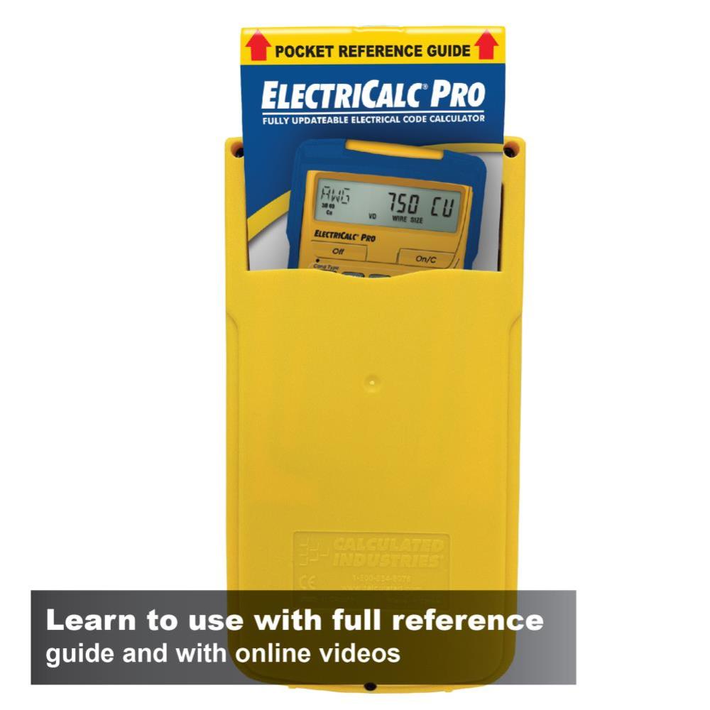 Calculated Industries ElectriCalc Pro Electrical Code Calculator - Ascmtools