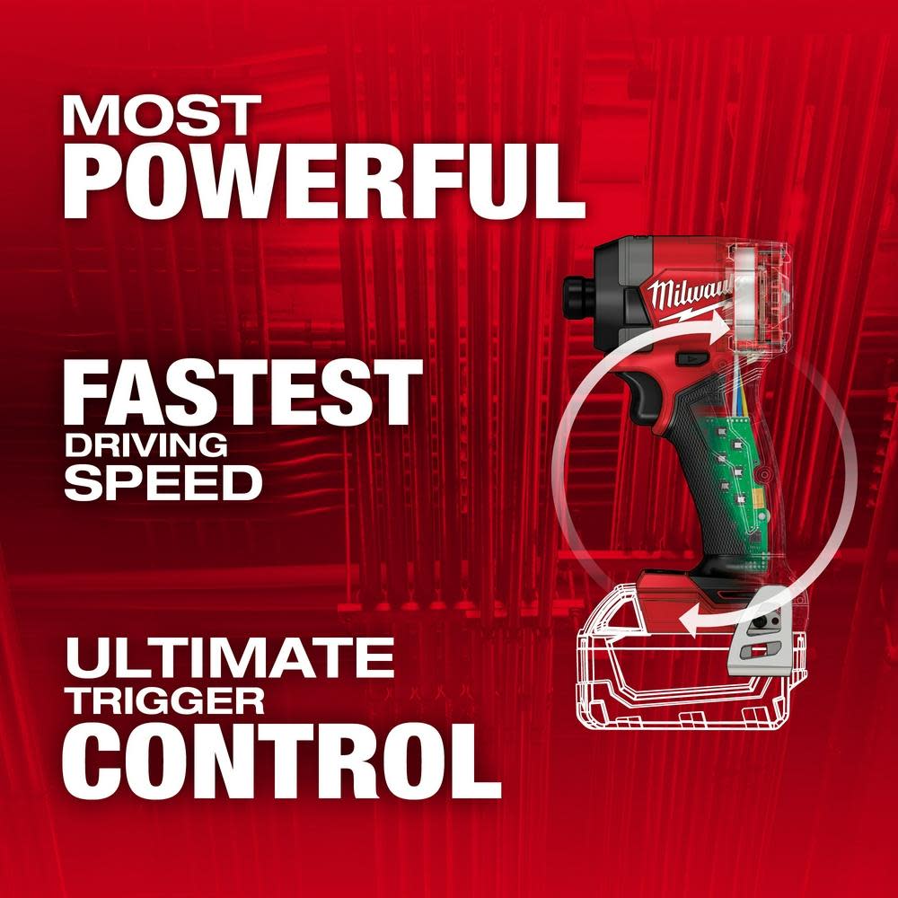 Milwaukee M18 FUEL 1/4″ Hex Impact Driver - Ascmtools