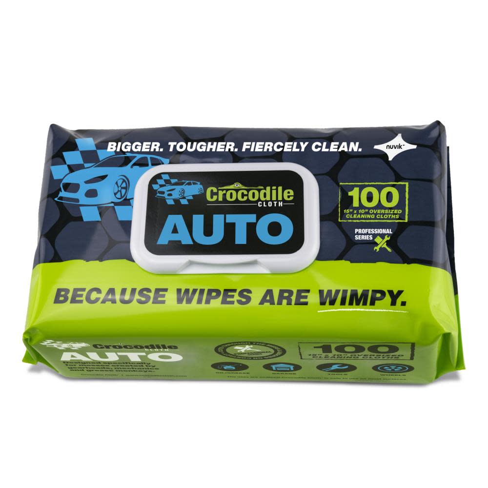 Crocodile Cloth Auto Huge Cleaning Cloths 1 Pack/100 Cloths - Ascmtools