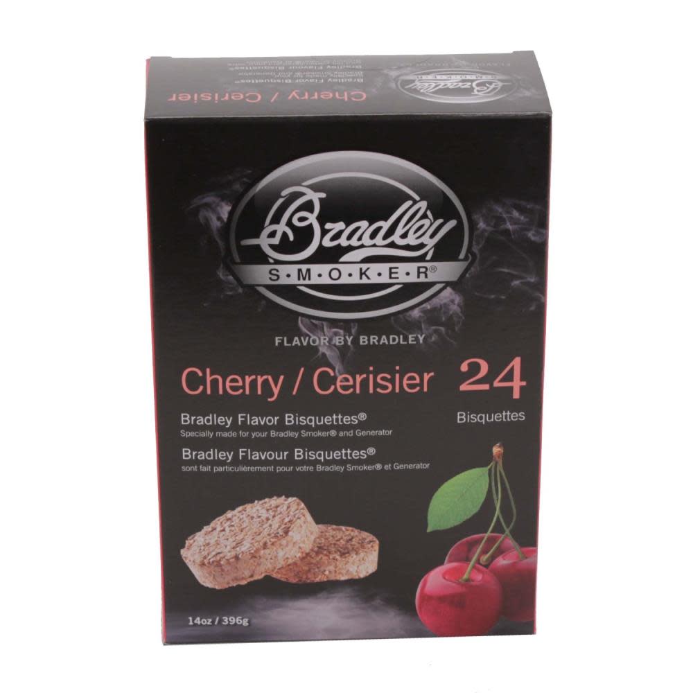 Bradley Smoker 24-Pack Cherry Bisquettes - Ascmtools