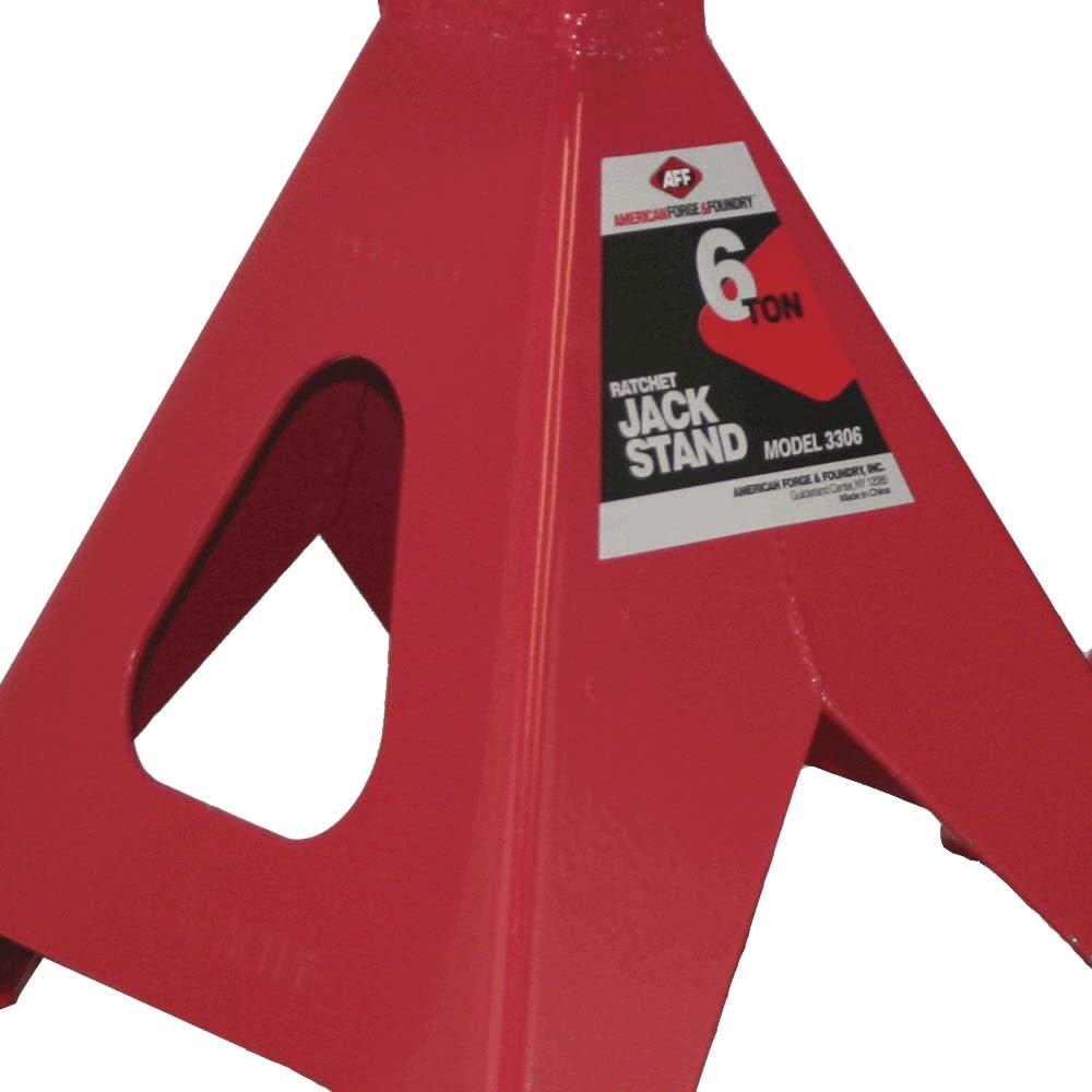 American Forge Ratchet Type Jack Stands 6 Ton 12000lb Capacity - Ascmtools