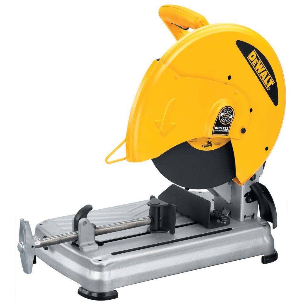 DEWALT HEAVY-DUTY 14″ 5.5HP CHOP SAW WITH QUICK-CHANGE (D28715) - Ascmtools