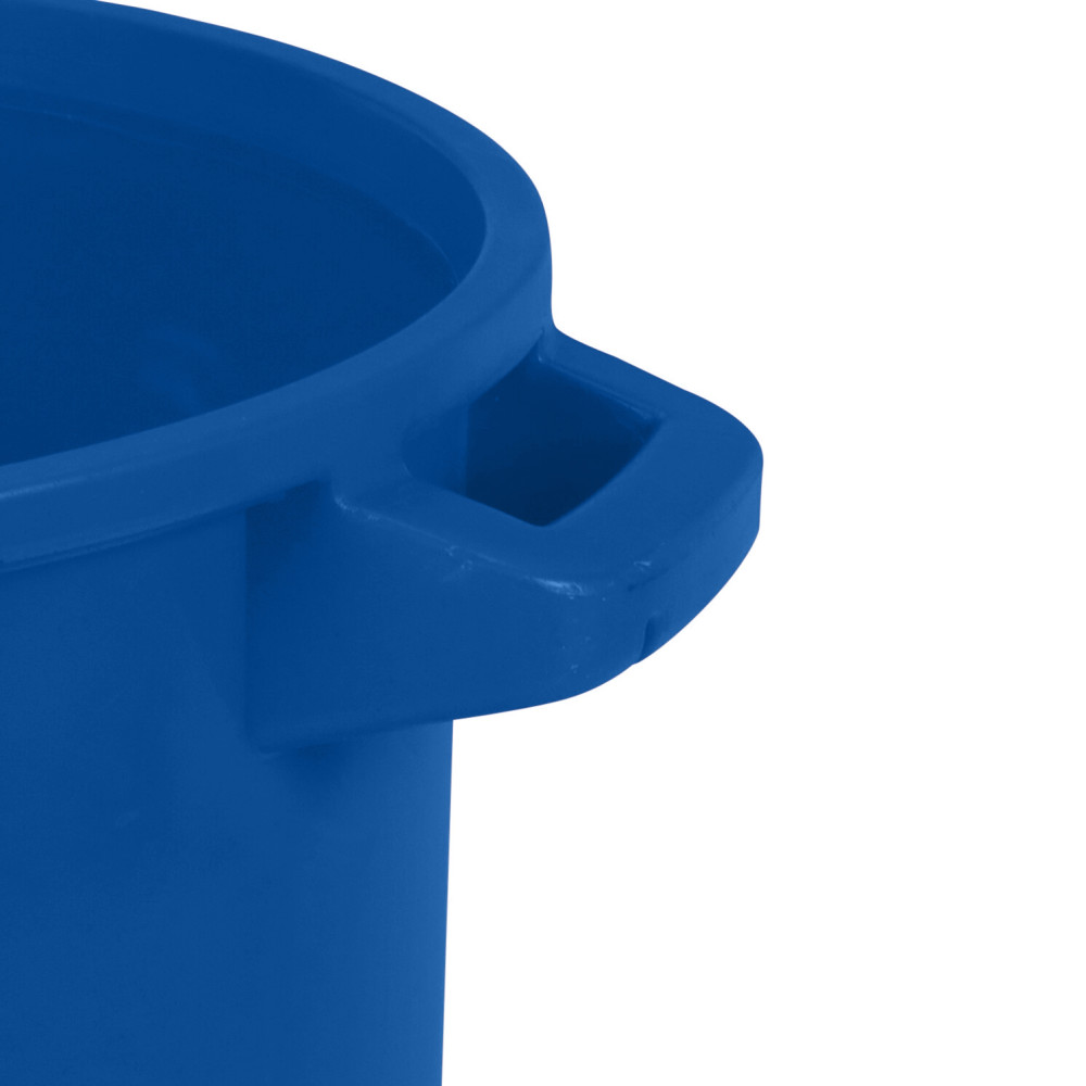 Toter 55 Gallon Round Trash Can with Lift Handle Blue - Ascmtools