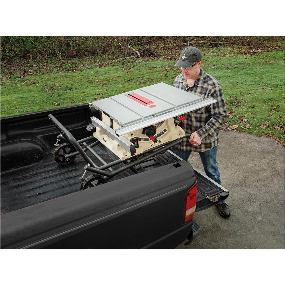 Shop Fox 10″ Benchtop Table Saw with Stand 120V 2HP 1 Phase - Ascmtools