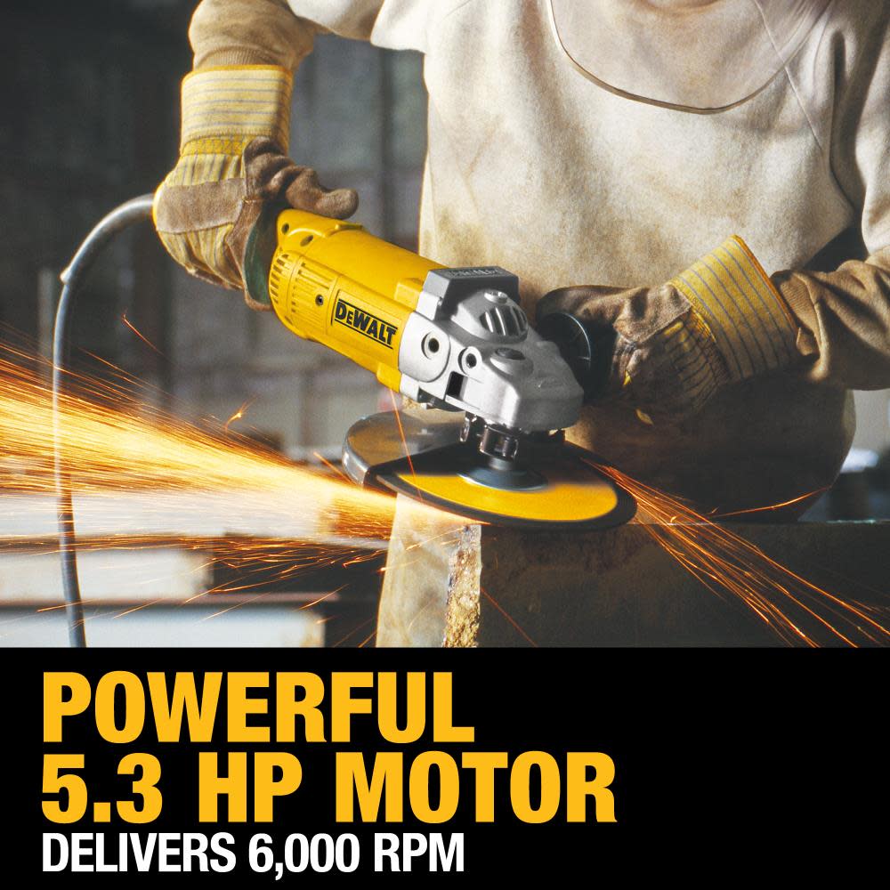 DEWALT 7-in and 9-in 5.3 HP Large Angle Grinder - Ascmtools