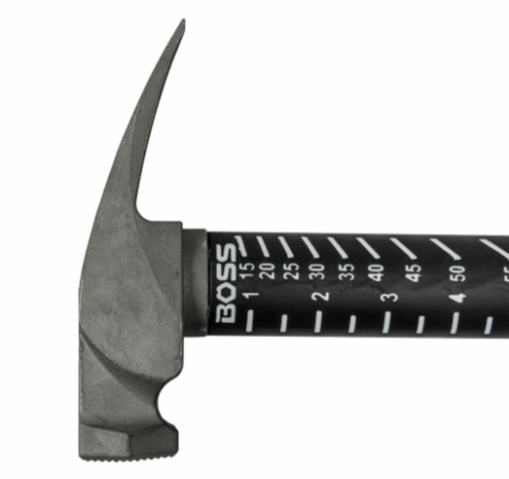 Boss Hammers 16oz Titanium Hybrid Fiberglass Handle Hammer Milled Face - Ascmtools