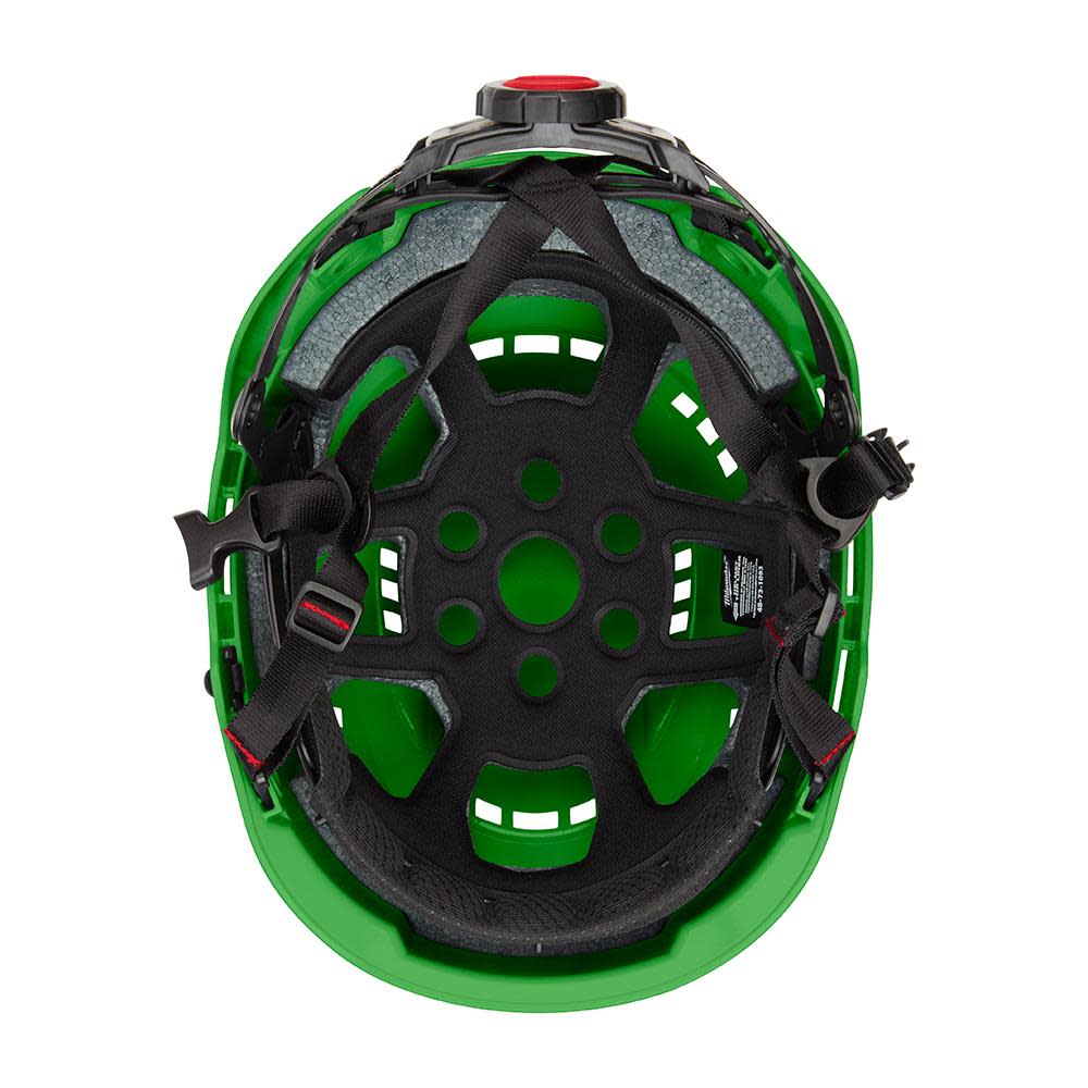 Milwaukee Green Vented Helmet with BOLT Class C - Ascmtools