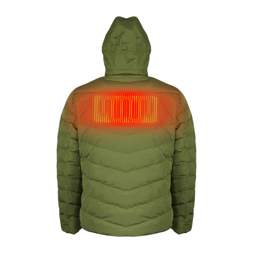 Mobile Warming 7.4V Crest Heated Jacket Mens Green Medium - Ascmtools