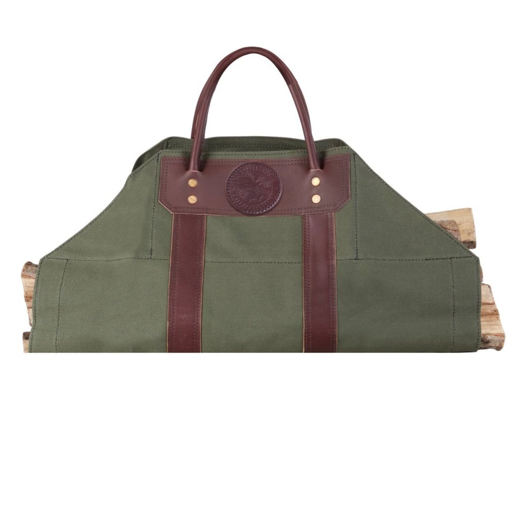Duluth Pack Olive Drab Canvas Log Carrier - Ascmtools