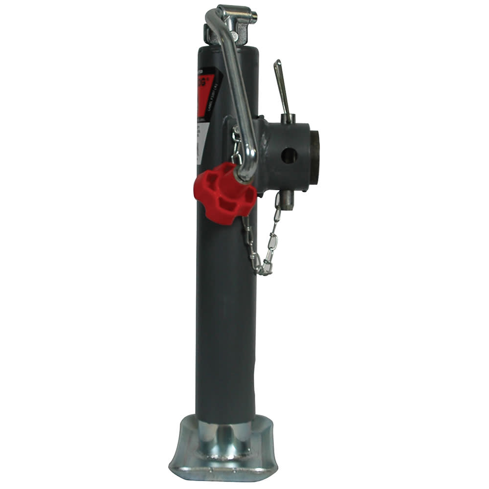 Reese Bulldog 10″ 5000 lbs Gray Steel Top Wind Round Jack Trailer - Ascmtools