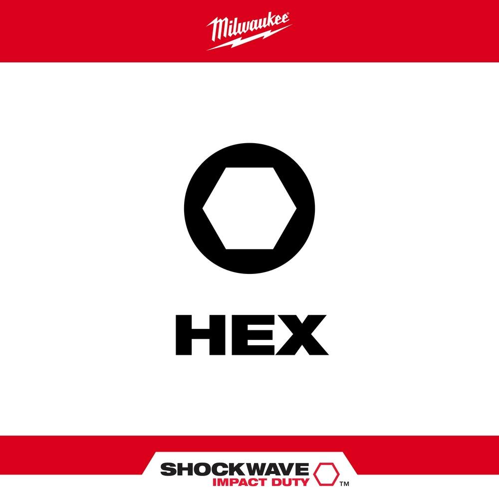 Milwaukee SHOCKWAVE 9-Piece Impact Hex Insert Bit Set - Ascmtools
