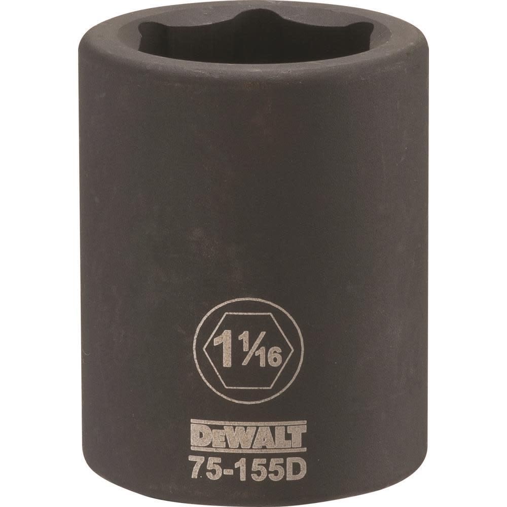 DEWALT 3/4 Drive X 1-1/16 6PT Standard Impact Socket - Ascmtools
