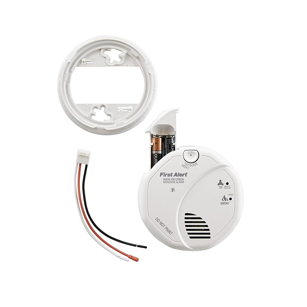 First Alert Hardwired Photoelectric Smoke and Carbon Monoxide Alarm with Battery Backup - Ascmtools