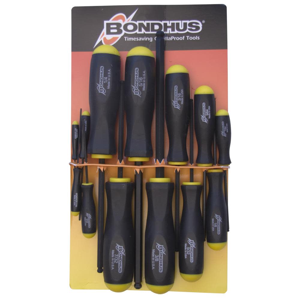 Bondhus Set 13 Balldriver Screwdrivers - Ascmtools