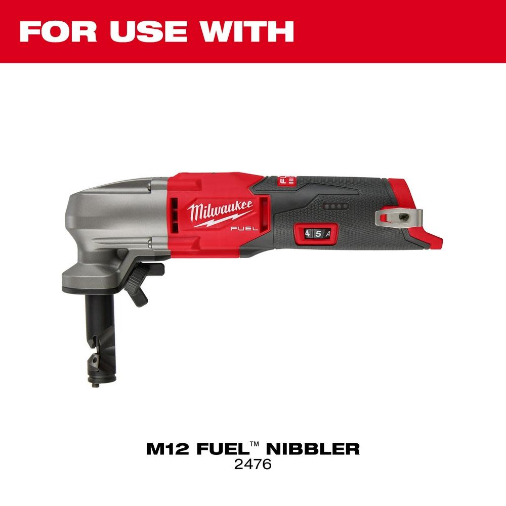 Milwaukee M12 FUEL 16 Ga Nibbler Punch & Die Set - Ascmtools