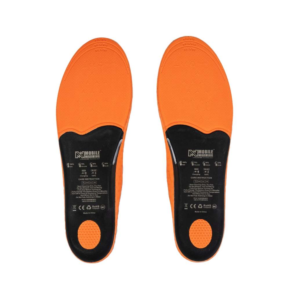 Mobile Warming 3.7V Premium BT Heated Insoles Small Black - Ascmtools