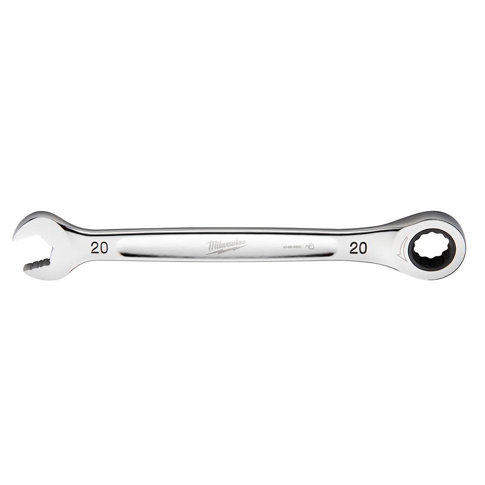 Milwaukee Ratcheting Combination Wrench 20mm Metric - Ascmtools
