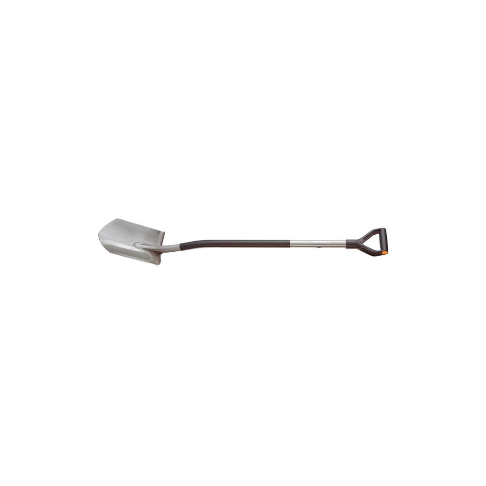 Fiskars 49″ Ergo D Handle Round Point Steel Shovel - Ascmtools