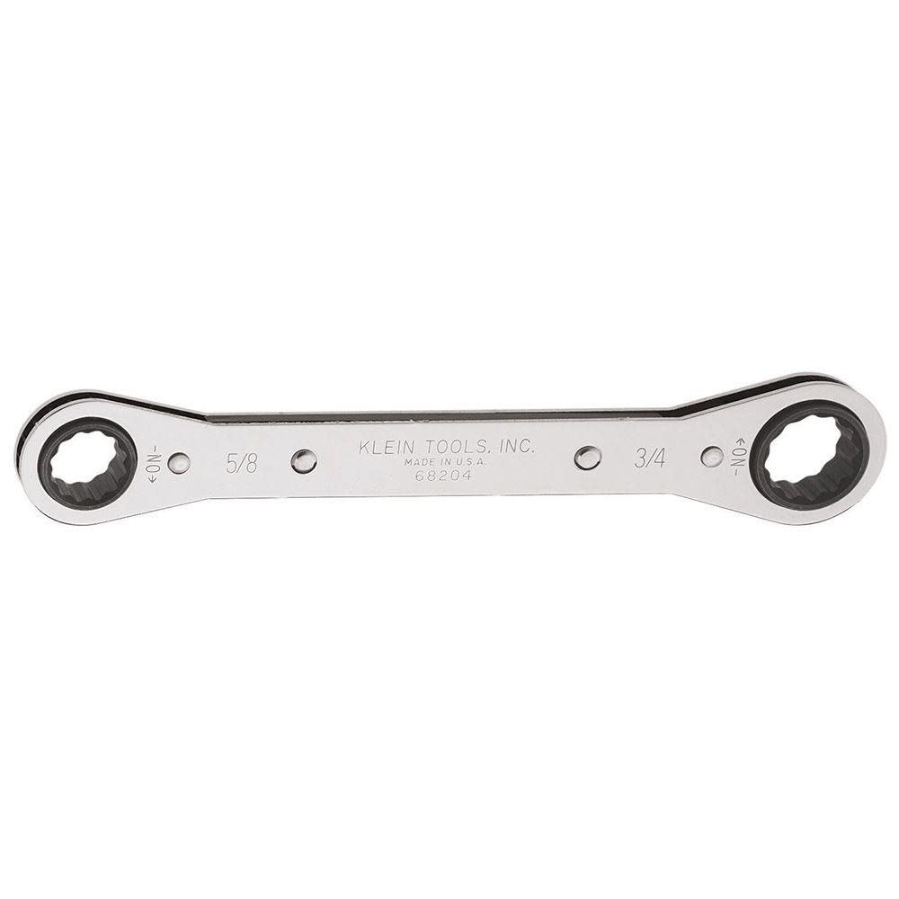 Klein Tools Ratcheting Box Wrench 5/8″ x 3/4″ - Ascmtools