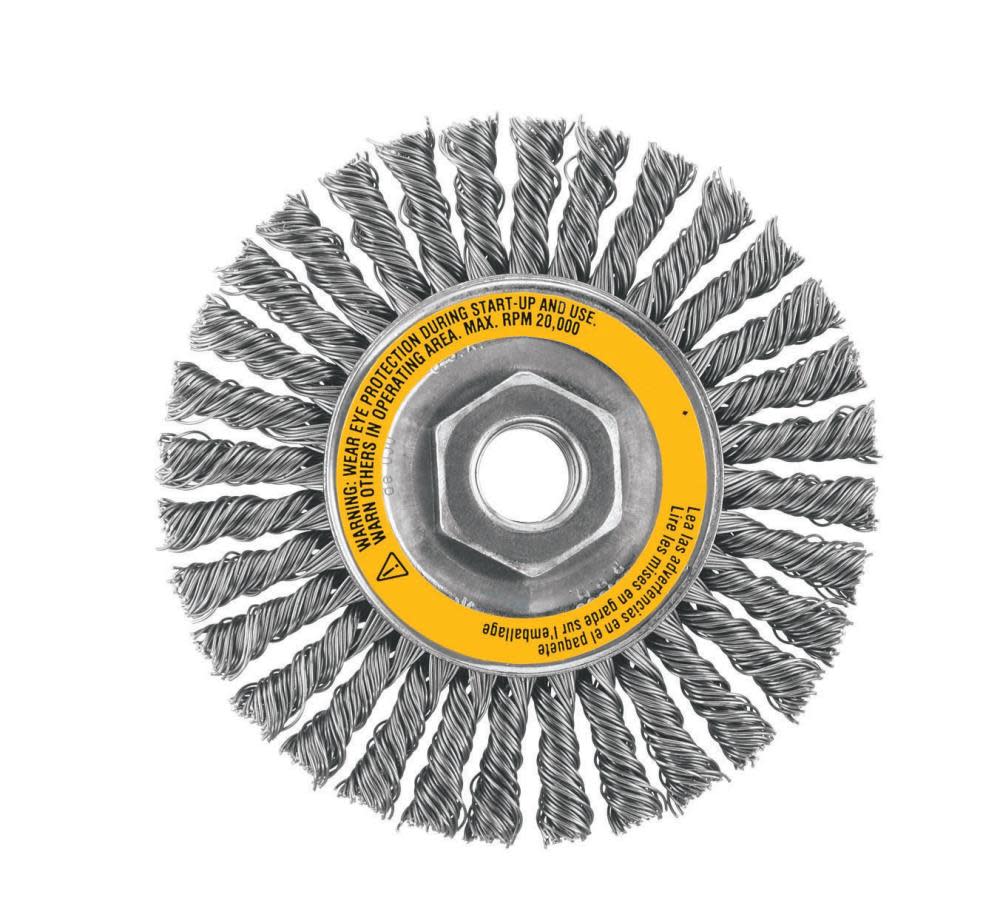 DEWALT 4 In. x 5/8 In. to 11 XP .020 Carbon Stringer Wire Wheel - Ascmtools