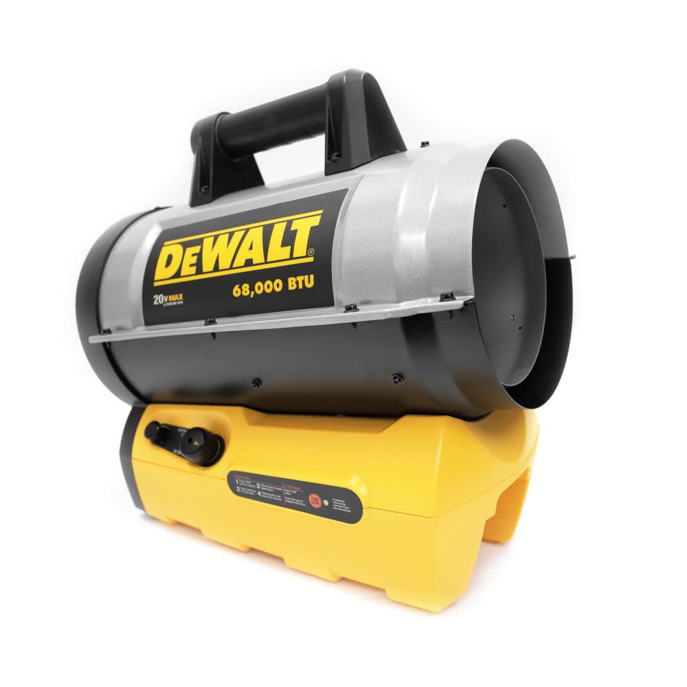 DEWALT 68000 BTU Cordless Portable Forced Air Propane Heater - Ascmtools