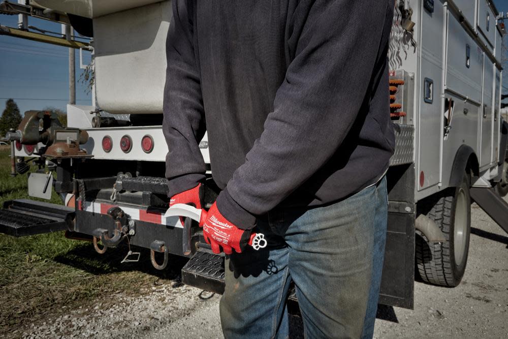 Milwaukee Lineman’s Hawkbill Knife with STICKWORK 3-in-1 Ring - Ascmtools