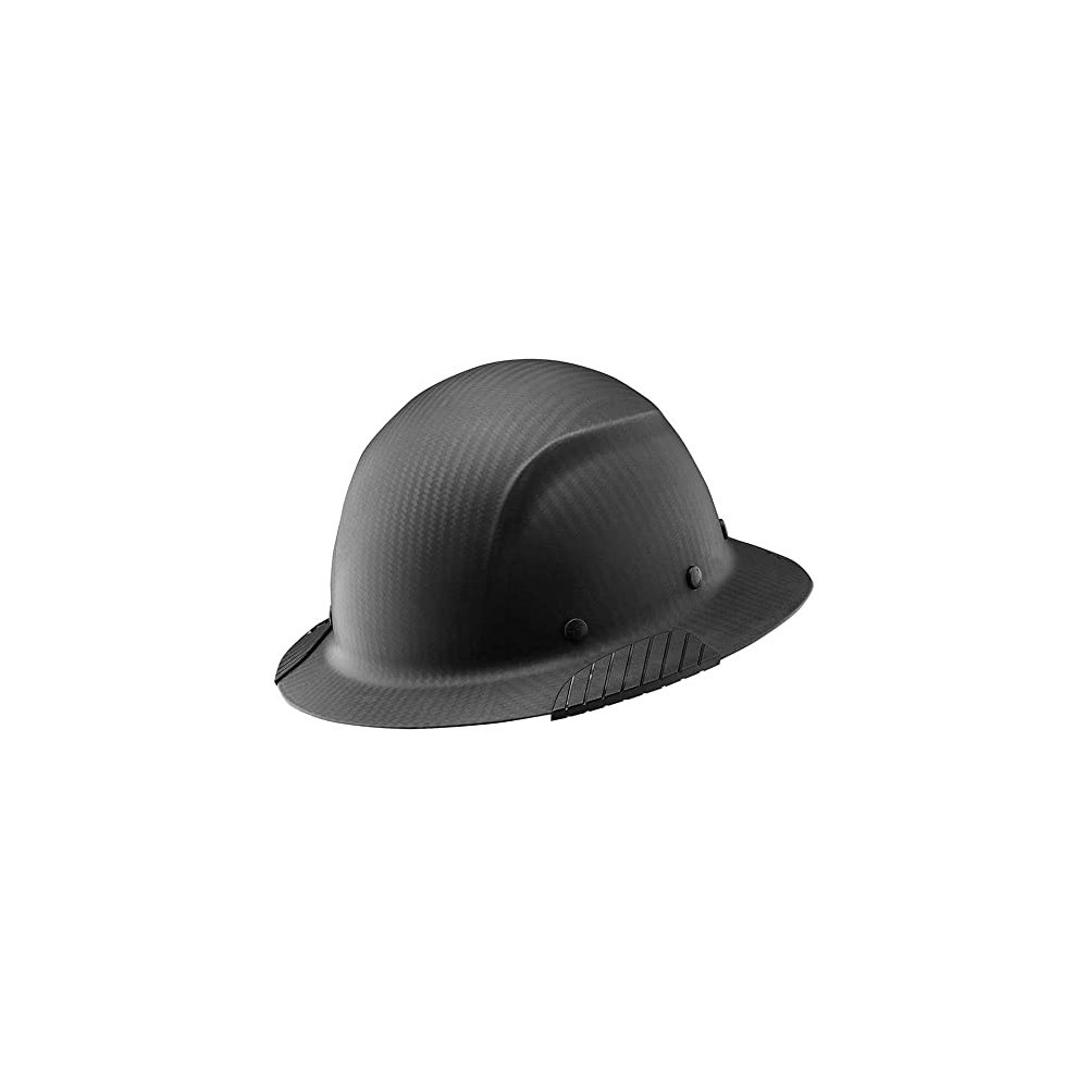 Lift Safety Hard Hat DAX Matte Black Carbon Fiber Full Brim - Ascmtools